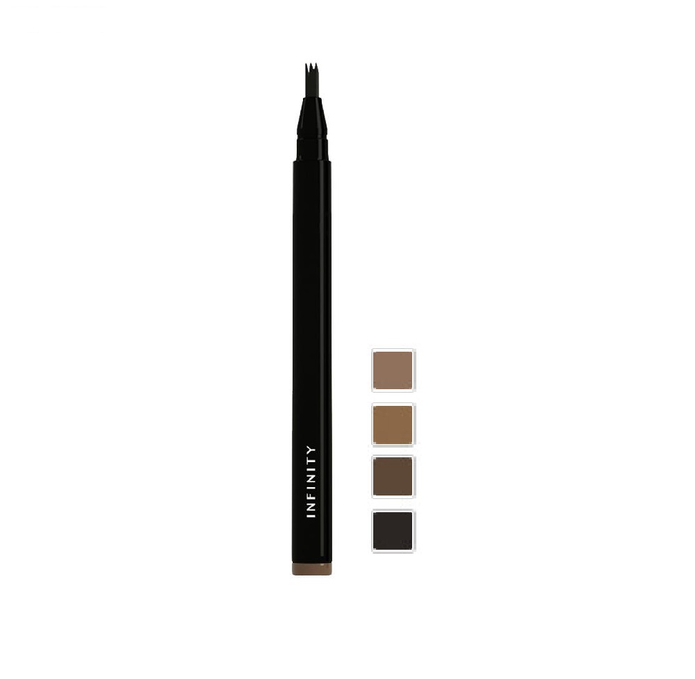 INFINITY COSMETICS TRIPLE THICK WATERPROOF EYEBROW PEN 01 WALNUT - farmagiri