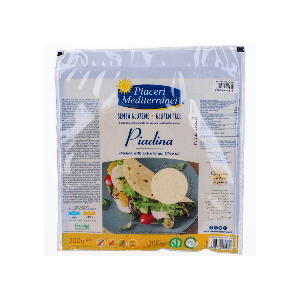 PIACERI MEDITERRANEI PIADINA OLIO D'OLIVA 200 GRAMMI - farmagiri