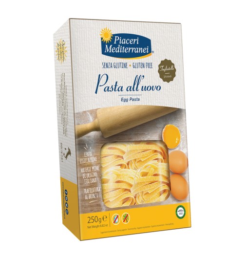 PIACERI MEDITERRANEI TAGLIATELLE UOVO 250 G - farmagiri