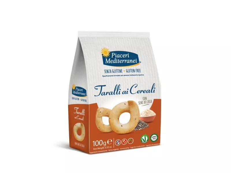 PIACERI MEDITERRANEI TARALLI AI CEREALI 100 G - farmagiri