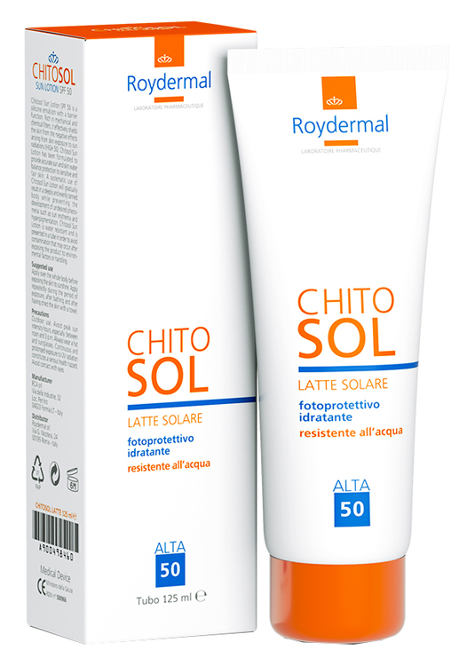 CHITOSOL LATTE SOLARE SPF50 125 ML - farmagiri