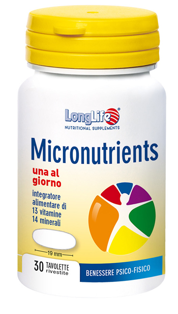 LONGLIFE MICRONUTRIENTS 30 TAVOLETTE RIVESTITE - farmagiri