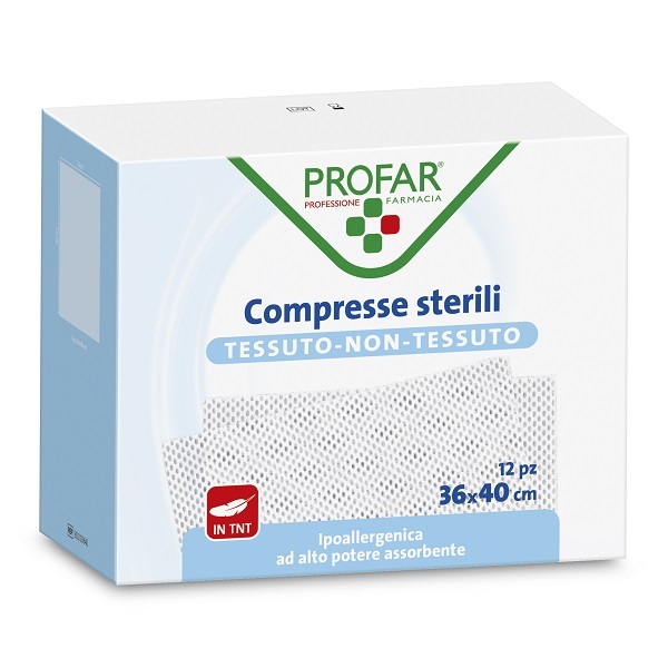 GARZA COMPRESSA TESSUTO NON TESSUTO 36X40 CM PROFAR - farmagiri