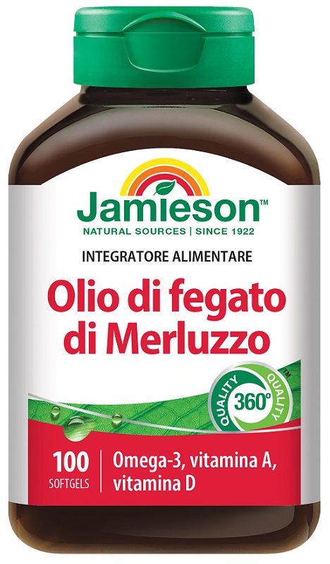 JAMIESON OLIO DI FEGATO DI MERLUZZO 100 PERLE - farmagiri