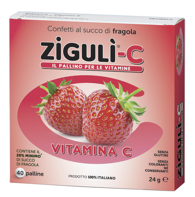 ZIGULI C FRAGOLA 40 CONFETTI 24 G - farmagiri
