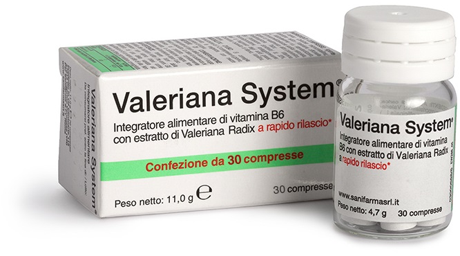 VALERIANA SYSTEM 30 COMPRESSE - farmagiri