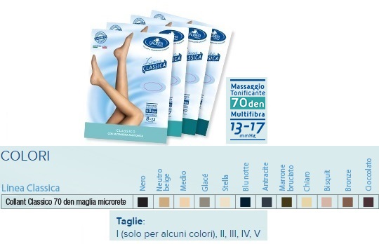 SAUBER COLLANT 70 DENARI MAGLIA MICRORETE NEUTRO BEIGE 5 LINEA CLASSICA - farmagiri