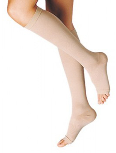 GAMBALETTO TERAPEUTICO DUALSAN A COMPRESSIONE DECRESCENTE KKL1 PUNTA APERTA BEIGE UNISEX 2 1 PAIO - farmagiri