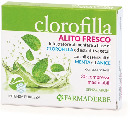 CLOROFILLA BREATH PURIFING 30 COMPRESSE MASTICABILI - farmagiri