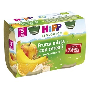 HIPP BIO HIPP BIO OMOGENEIZZATO FRUTTA MISTA CON CEREALI 2X125 G - farmagiri