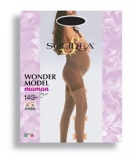 WONDER MODEL MAMAN 140 SHEER COLLANT GESTANTE NERO M - farmagiri