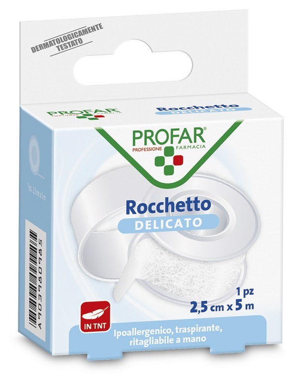 CEROTTO ROCCHETTO TESSUTO NON TESSUTO DELICATO CM 2,5X5 M PROFAR - farmagiri