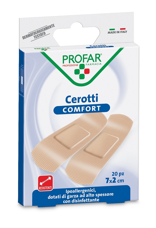 CEROTTO COMFORT MEDIA 7X2 CM 20 PEZZI PROFAR - farmagiri