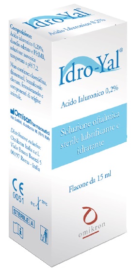 IDRO-YAL SOLUZIONE OFTALMICA LUBRIFICANTE IDRATANTE ACITO IALURONICO 0,2% 15 ML - farmagiri