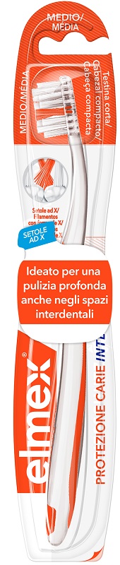 ELMEX INTERX SPAZZOLINO PROTEZIONE CARIE TESTINA CORTA - farmagiri