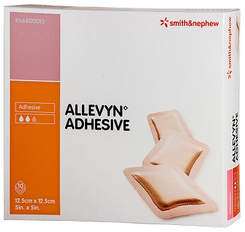 MEDICAZIONE IDROCELLULARE STERILE ALTAMENTE ASSORBENTE ADESIVA IN SCHIUMA DI POLIURETANO 12,5X12,5CM 10 PEZZI - farmagiri