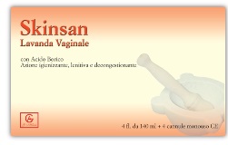SKINSAN LAVANDA VAGINALE 4 FLACONI 140 ML + 4 CANNULE VAGINALI MONOUSO IN BLISTER - farmagiri