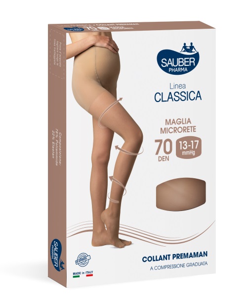 SAUBER COLLANT PREMAMAN 140 DENARI MAGLIA MICRORETE NEUTRO BEIGE 4 LINEA CLASSICA - farmagiri