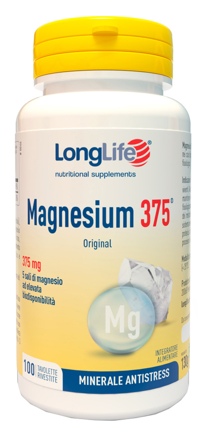 LONGLIFE MAGNESIUM 375 ORIGINAL 375 MG 100 TAVOLETTE - farmagiri