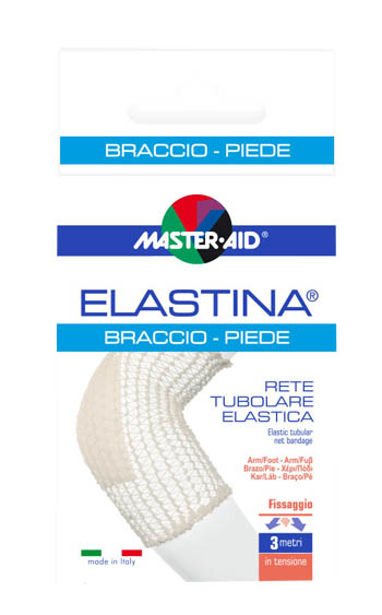 RETE TUBOLARE ELASTICA IPOALLERGENICA MASTER-AID ELASTINA BRACCIO/PIEDE 3 MT IN TENSIONE CALIBRO 4 CM - farmagiri