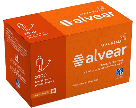 ALVEAR 1000 PAPPA REALE 10 FLACONCINI GUSTO ARANCIA - farmagiri