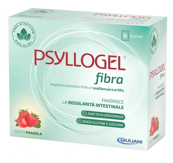 PSYLLOGEL FIBRA FRAGOLA 20 BUSTINE - farmagiri