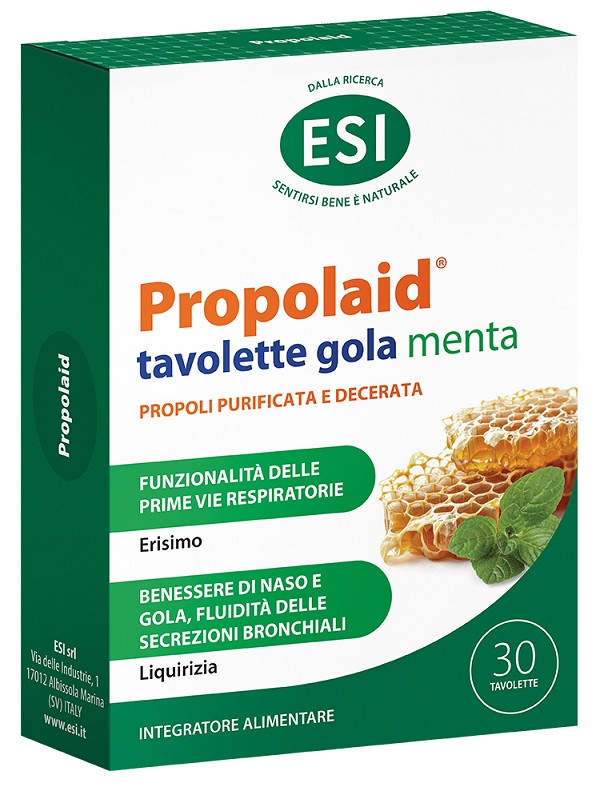 ESI PROPOLAID TAVOLETTE GOLA MENTA 30 TAVOLETTE - farmagiri