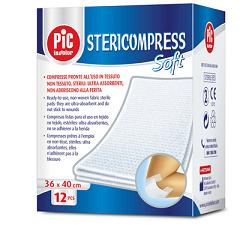 STERICOMPRESS SOFT XL GARZA TNT 18X40CM 12 PEZZI - farmagiri