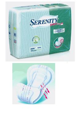 PANNOLONE PER INCONTINENZA SAGOMATO SERENITY SOFTDRY+ ALOE SUPER 30 PEZZI - farmagiri
