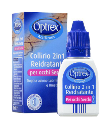 GOCCE OCULARI OPTREX ACTIDROPS 2IN1 REIDRATANTE OCCHI STANCHI 1 PEZZO - farmagiri