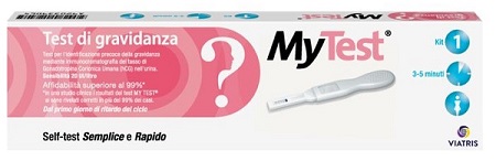 TEST DI GRAVIDANZA RAPIDO HCG MYTEST 1 PEZZO - farmagiri