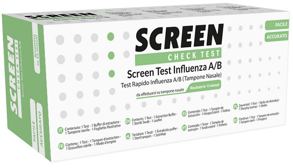 SCREEN TEST RAPIDO VIRUS INFLUENZA A/B TAMPONE NASALE/FARINGEO - farmagiri