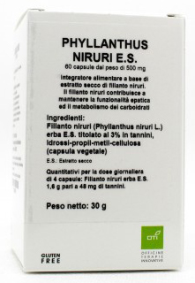 PHYLLANTHUS NIRURI ESTRATTO SECCO 60 CAPSULE - farmagiri