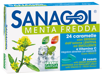 SANAGOL MENTA FREDDA 24 CARAMELLE - farmagiri