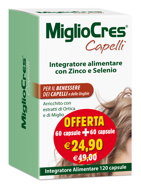 MIGLIOCRES 60+60 CAPSULE 60 G PROMOZIONE - farmagiri