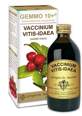 GEMMO 10+ MIRTILLO ROSSO LIQUIDO ANALCOLICO 200 ML - farmagiri