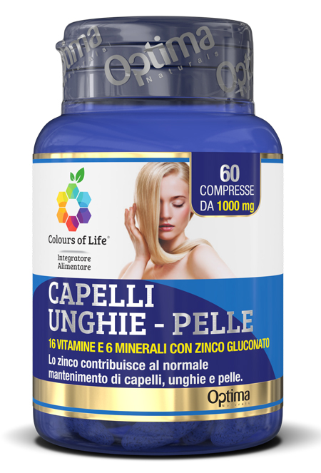 COLOURS OF LIFE CAPELLI UNGHIE PELLE 60 COMPRESSE 1000 MG - farmagiri