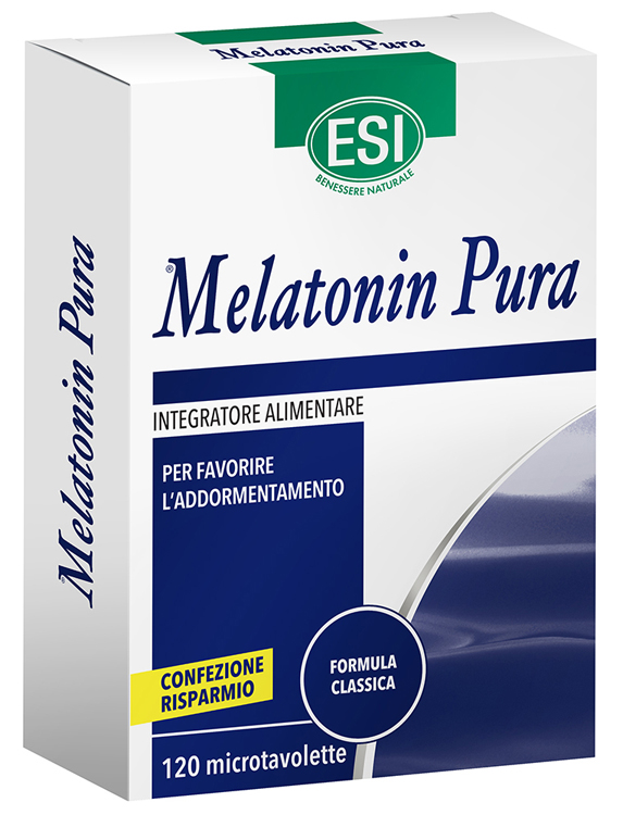 ESI MELATONIN PURA 120 MICROTAVOLETTE - farmagiri