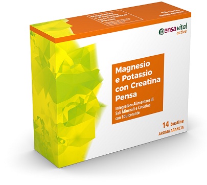 MAGNESIO E POTASSIO CON CREATINA ARANCIA PENSA 14 BUSTINE - farmagiri