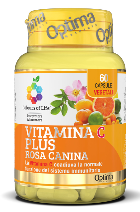 COLOURS OF LIFE VITAMINA C PLUS ROSA CANINA 60 CAPSULE VEGETALI 724 MG - farmagiri