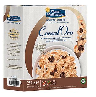 PIACERI MEDITERRANEI CEREALORO FIOCCHI RISO MAIS E CIOCCOLATO 250 G - farmagiri