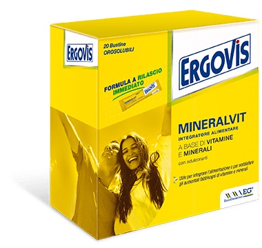 ERGOVIS MINERALVIT 20 BUSTE OROSOLUBILI 30 G - farmagiri