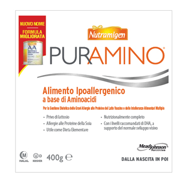 NUTRAMIGEN PURAMINO BARATTOLO 400 G - farmagiri