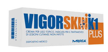 VIGORSKIN K1 PLUS CREMA PER LESIONI CUTANEE NON INFETTE 100 ML - farmagiri