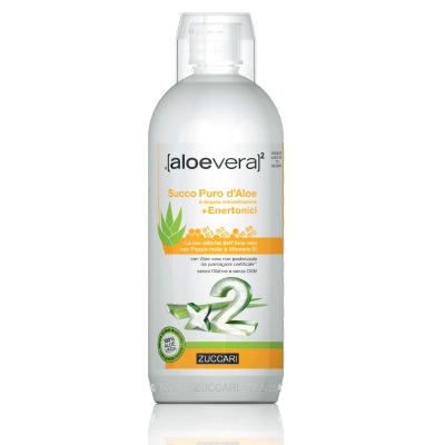 ALOEVERA2 SUCCO PURO D'ALOE DOPPIA CONCENTRAZIONE + ENERTONICI 1 LITRO - farmagiri