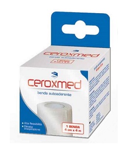 BENDA ELASTICA AUTOADERENTE CEROXMED 4 X 400 CM 1 PEZZO - farmagiri