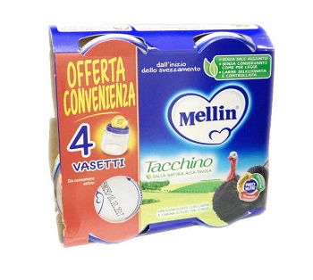 MELLIN OMOGENEIZZATO TACCHINO 4X80 G - farmagiri