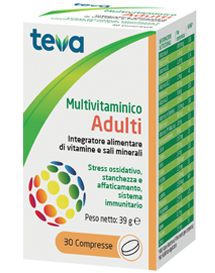 MULTIVITAMINICO ADULTI TEVA 30 COMPRESSE 30 G - farmagiri
