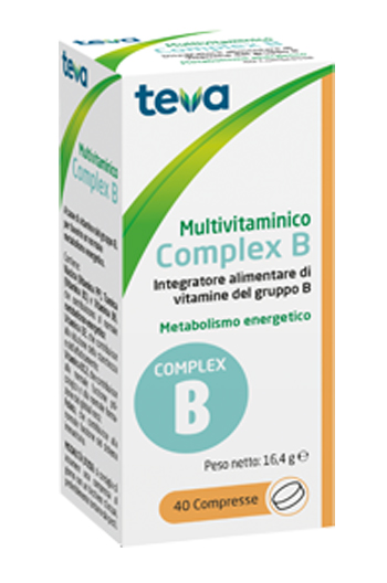MULTIVITAMINICO COMPLEX B TEVA 40 COMPRESSE 16,4 G - farmagiri
