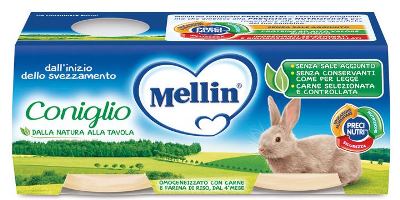 MELLIN OMOGENEIZZATO CONIGLIO 2 X 80 G - farmagiri